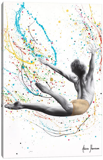 A Leap Above Canvas Art Print - Dancer Art