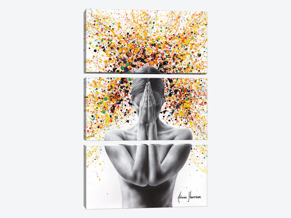Inhale The Future, Exhale The Past by Ashvin Harrison 3-piece Canvas Artwork