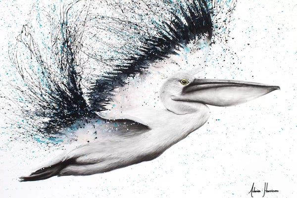 Nautical Living Room: Pink Marble Pelican by Ashvin Harrison