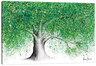 Green Blossom Tree Canvas Art Print - Ashvin Harrison