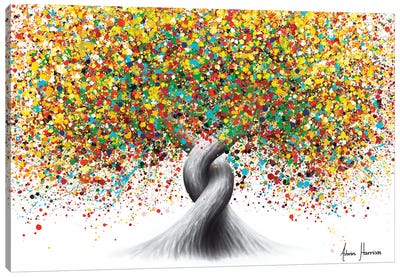 Tree of Unity Canvas Art Print - Hyper-Realistic & Detailed Drawings