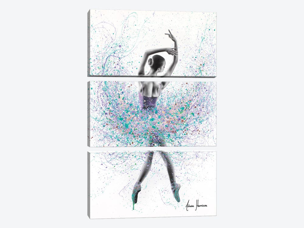 Lilac Dream Dance by Ashvin Harrison 3-piece Canvas Print
