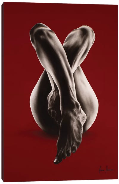 Pleasure Me With Wine Canvas Art Print - Red Passion