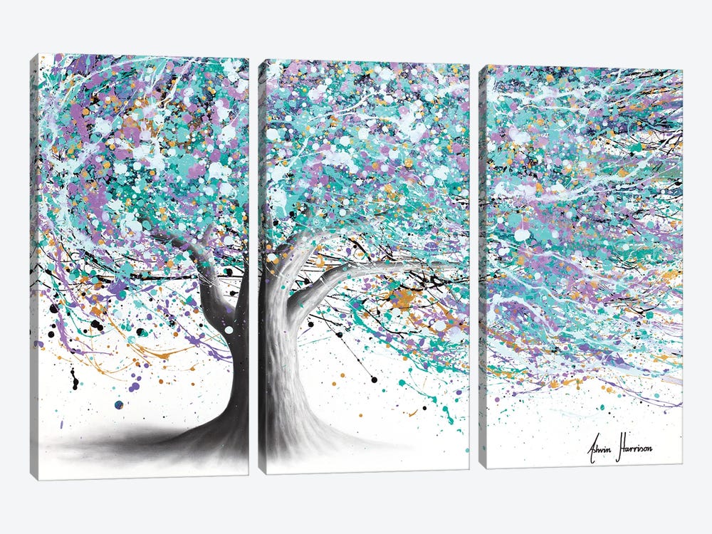Drum of The Wind Tree by Ashvin Harrison 3-piece Canvas Art
