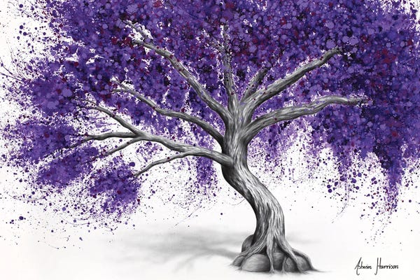 Hyper-Realistic & Detailed Drawings: Purple Pepper Tree by Ashvin Harrison