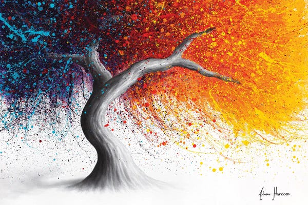 Hyper-Realistic & Detailed Drawings: Fire and Passion Tree by Ashvin Harrison