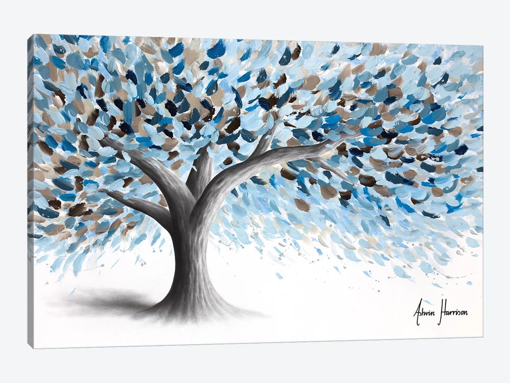 Leafy Lake Tree by Ashvin Harrison 1-piece Canvas Art