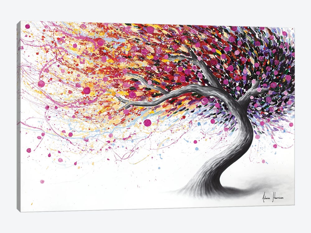 Fanciful Floral Tree by Ashvin Harrison 1-piece Canvas Wall Art