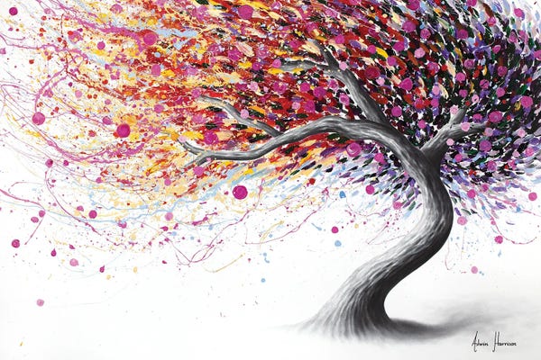 Hyper-Realistic & Detailed Drawings: Fanciful Floral Tree by Ashvin Harrison