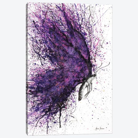 Purple Sky Butterfly Canvas Print #VIN91} by Ashvin Harrison Canvas Wall Art