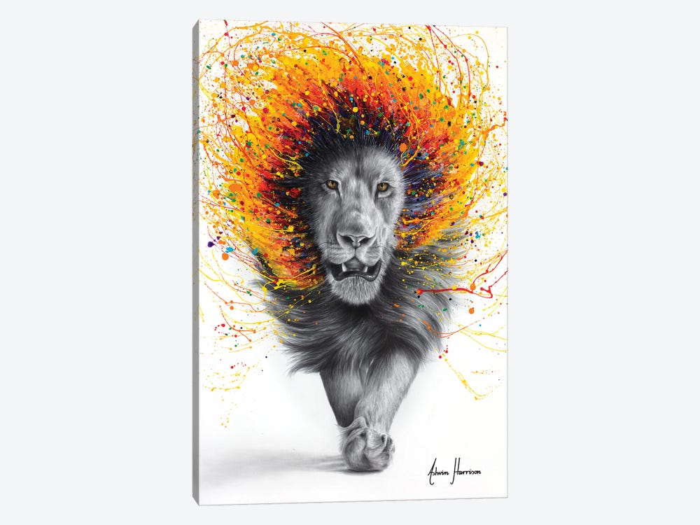 Luxor Lion by Ashvin Harrison 1-piece Canvas Art