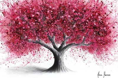 Raspberry Blush Tree by Ashvin Harrison canvas print
