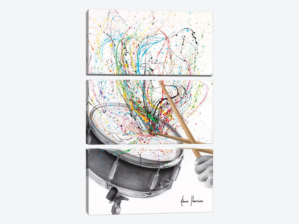 Beat Of The Drum by Ashvin Harrison 3-piece Canvas Art
