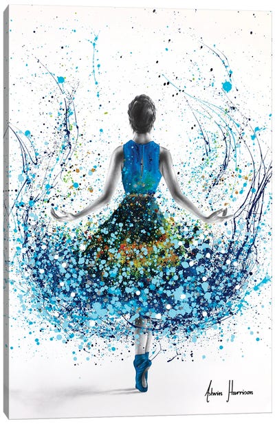 Diamond River Ballerina Canvas Art Print - Ballet Art