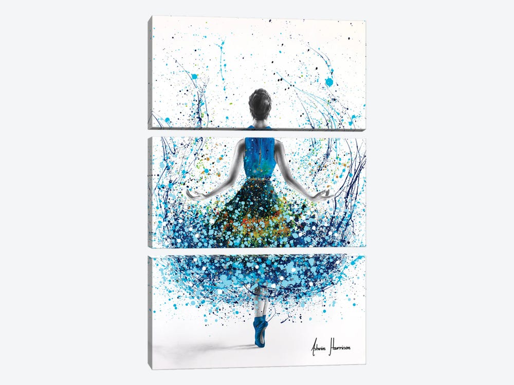 Diamond River Ballerina by Ashvin Harrison 3-piece Canvas Wall Art