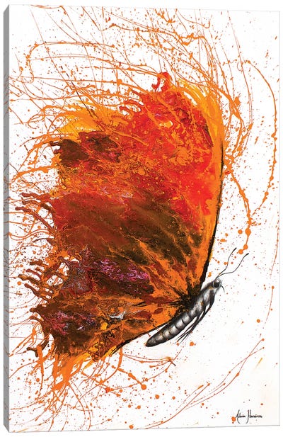 Rhodochrosite Wings Butterfly Canvas Art Print - Ashvin Harrison