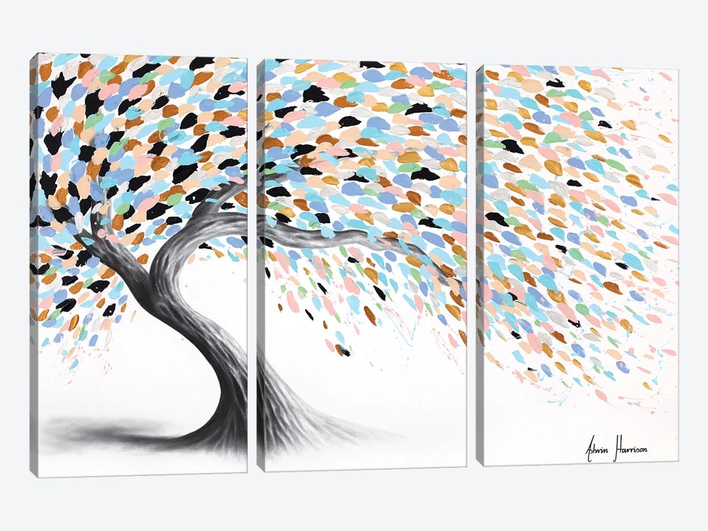 Melodic Mineral Tree by Ashvin Harrison 3-piece Canvas Wall Art