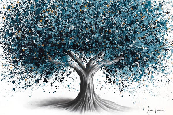 Hyper-Realistic & Detailed Drawings: Glowing Night Tree by Ashvin Harrison