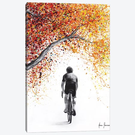 Cycling Gold Canvas Print #VIN944} by Ashvin Harrison Canvas Art Print