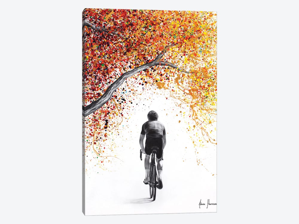 Cycling Gold by Ashvin Harrison 1-piece Canvas Art