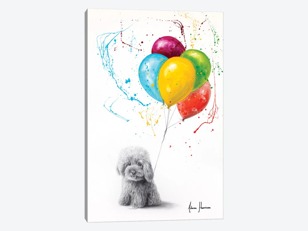 Puppy Party by Ashvin Harrison 1-piece Canvas Art Print