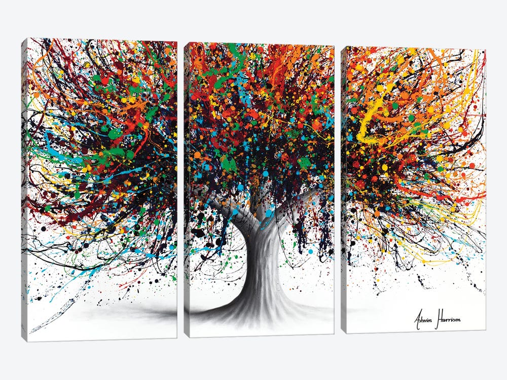 Festival Flavour Tree by Ashvin Harrison 3-piece Canvas Art Print