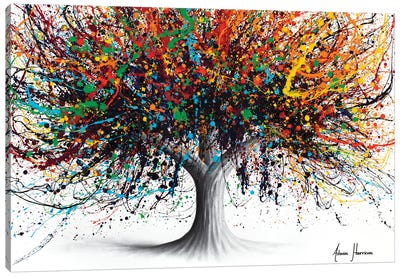 Festival Flavour Tree Canvas Art Print - Hyper-Realistic & Detailed Drawings