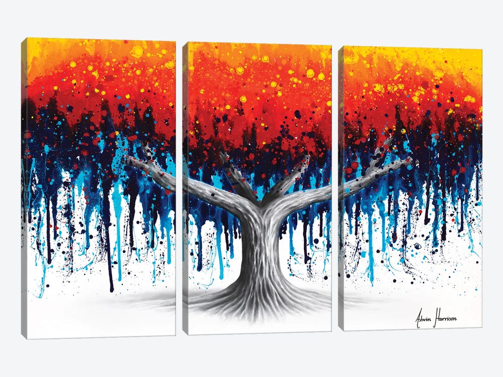 Wild Earth Tree by Ashvin Harrison 3-piece Canvas Art