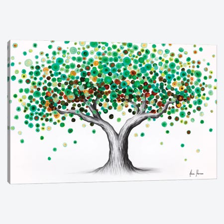 Emerald Garden Tree Canvas Print #VIN956} by Ashvin Harrison Canvas Art