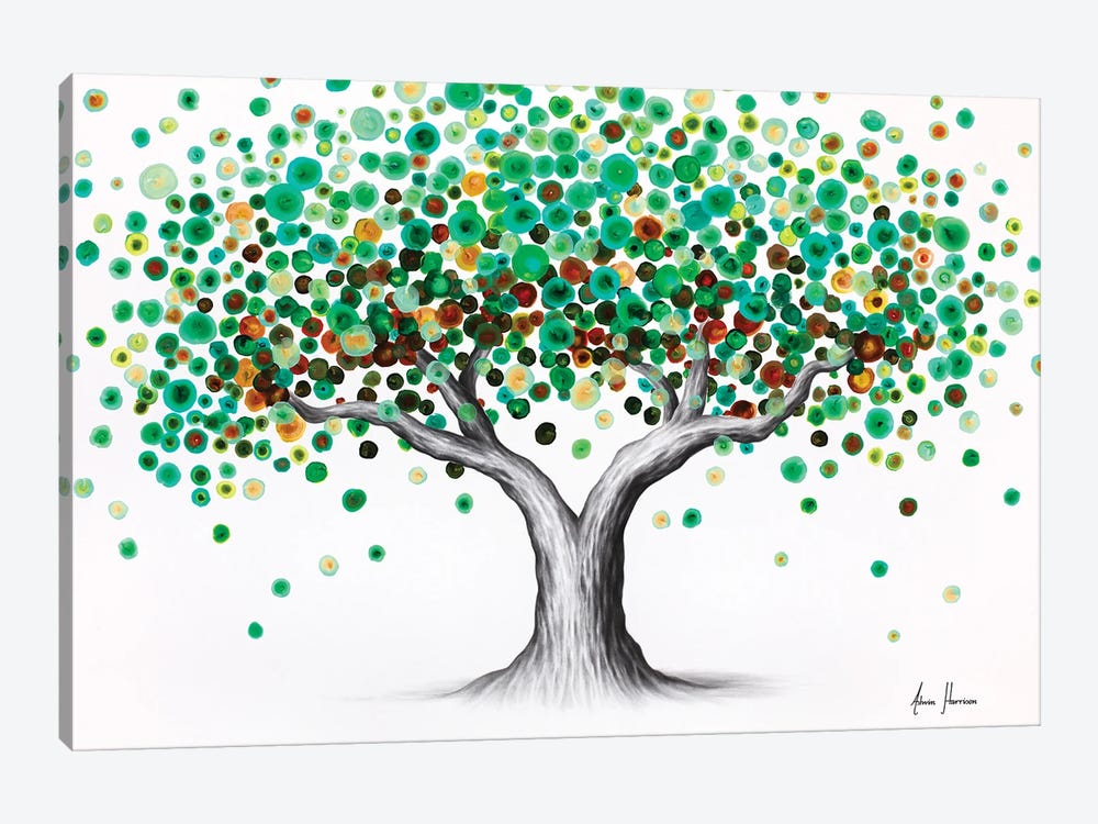 Emerald Garden Tree by Ashvin Harrison 1-piece Canvas Print