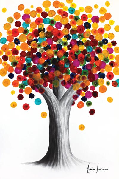 Rainbow Gemstone Tree by Ashvin Harrison canvas print