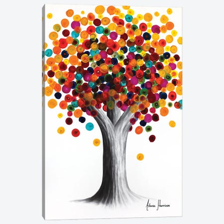 Rainbow Gemstone Tree Canvas Print #VIN960} by Ashvin Harrison Canvas Art