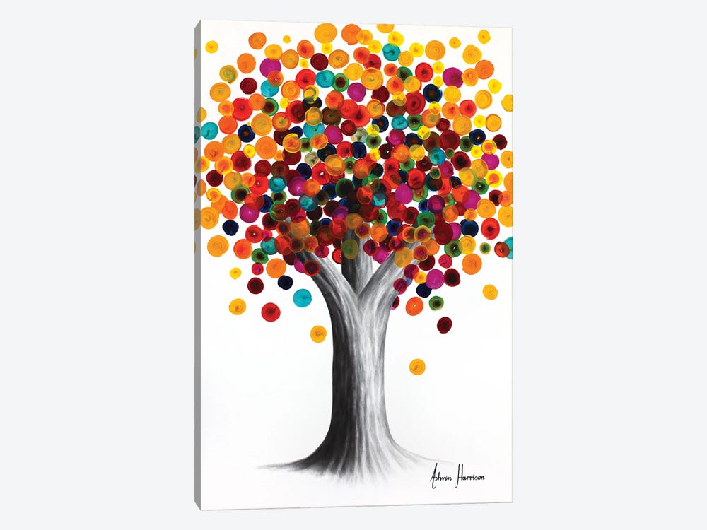 Rainbow Gemstone Tree by Ashvin Harrison 1-piece Canvas Art