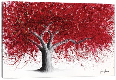 Wednesday Wine Tree Canvas Art Print - Hyper-Realistic & Detailed Drawings