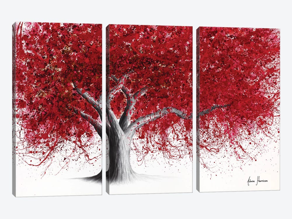 Wednesday Wine Tree by Ashvin Harrison 3-piece Canvas Art Print