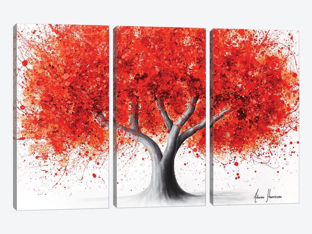 Tree Of Volcanic Vision by Ashvin Harrison 3-piece Canvas Artwork
