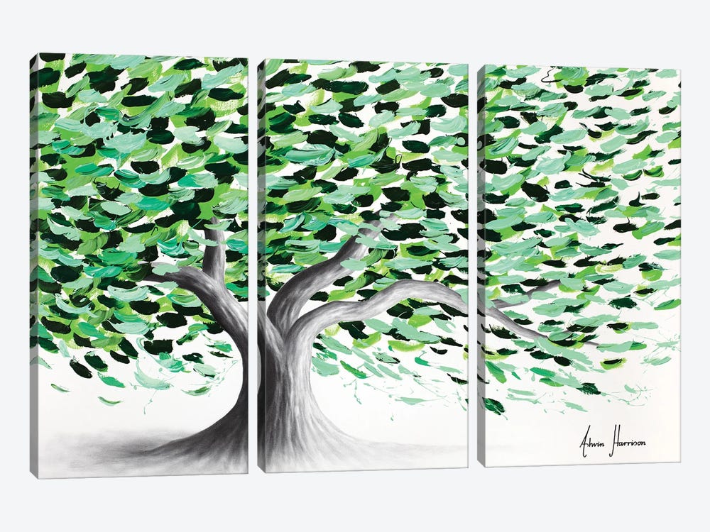 North Lakes Tree by Ashvin Harrison 3-piece Canvas Wall Art