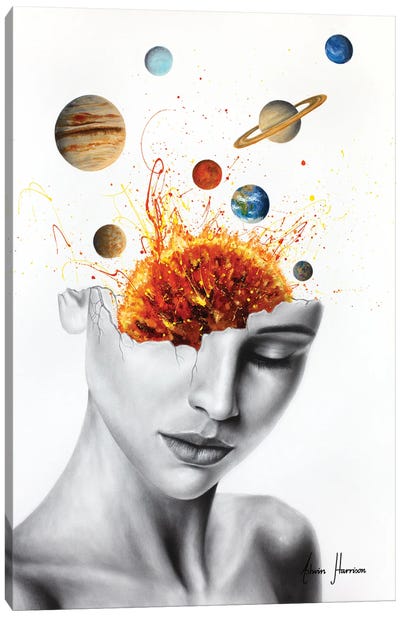 Conscious Universe Canvas Art Print - Solar System Art