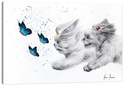 Chasing Butterflies Canvas Art Print