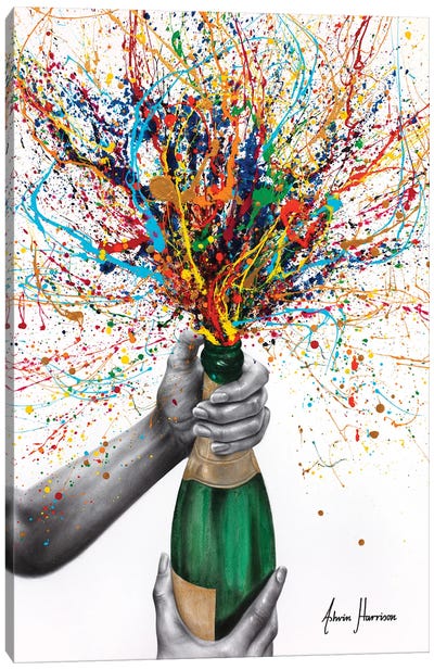 Bottle Of Nostalgia Canvas Art Print - Hyper-Realistic & Detailed Drawings