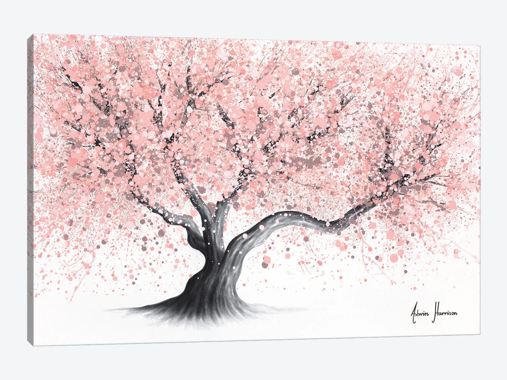 Kyoto Evening Blossom Tree 1-piece Canvas Artwork