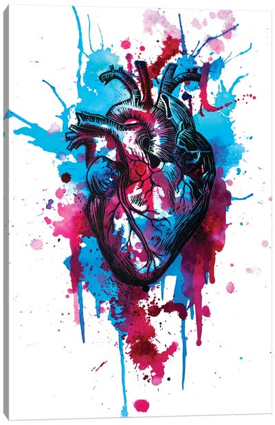 Tell Tale Heart III Canvas Art Print - Victoria Olt