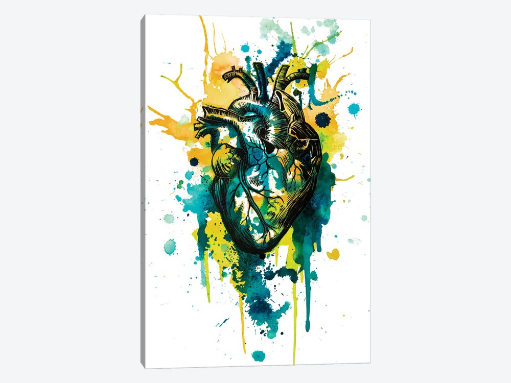 Tell Tale Heart VII by Victoria Olt 1-piece Canvas Artwork