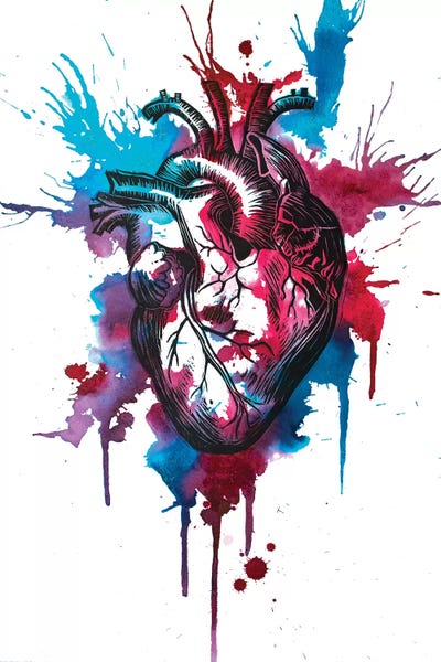 Tell Tale Heart XII by Victoria Olt framed wall art