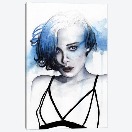 Blue Canvas Print #VIO6} by Victoria Olt Art Print