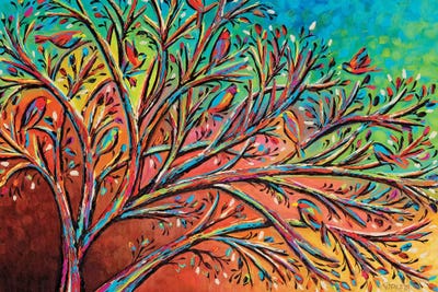 Sunrise Treetop Birds II by Carolee Vitaletti canvas print