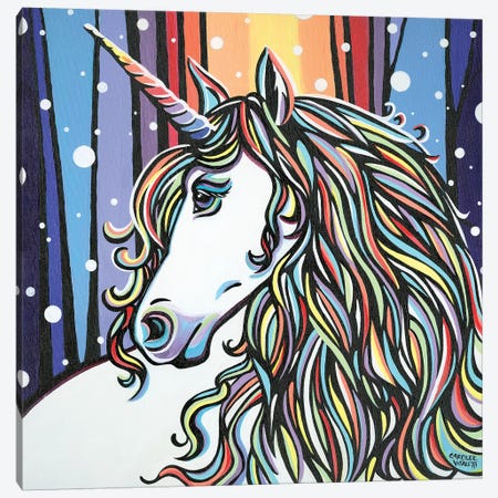 Magical Unicorn II Canvas Print #VIT127} by Carolee Vitaletti Canvas Art