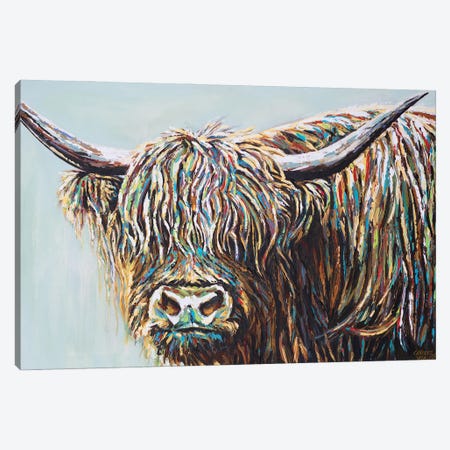 Woolly Highland I Canvas Print #VIT130} by Carolee Vitaletti Canvas Art