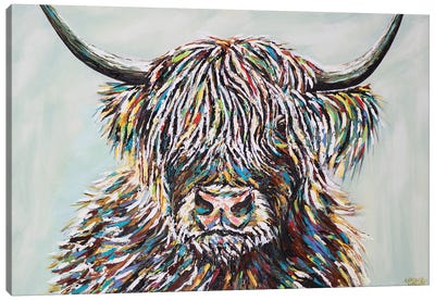 Woolly Highland II Canvas Art Print - Carolee Vitaletti