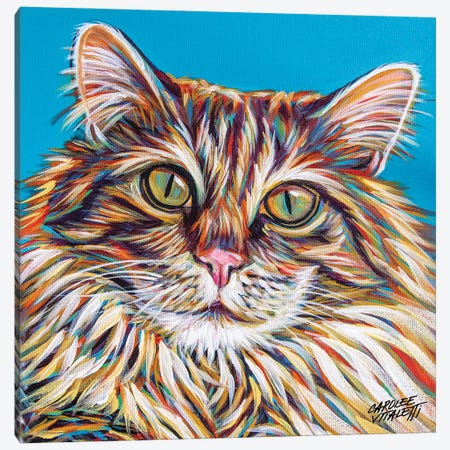 High Society Cat I Canvas Print #VIT139} by Carolee Vitaletti Canvas Art
